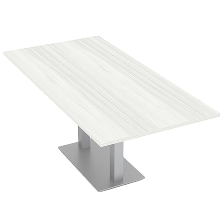 Skutchi Designs Rectangle 6 Person Conference Room Table, 36" W, 6 ft. L, 29" H, White Cypress HAR-REC-36X72-DOU-WHITECYPRESS